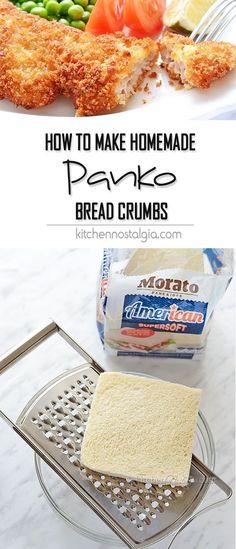 how to make homemade panko bread crumbs for fish dinner or appetizers