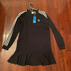 Black/ White Adidas Dress Size Xs Purchased For $70! White Casual Adidas Dress, Adidas Fitted Mini Dress, Adidas White Dress For Spring, Adidas Mini Dress For Spring, Fitted Adidas Mini Dress, White Adidas Dress For Spring, Adidas Spring Dresses, Casual Adidas Mini Dress, Casual Adidas Mini Length Dress