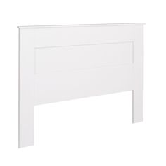 With its clean and simple design, the Prepac Flat Panel Headboard adds elegance to your bedroom. This headboard features softened edges and sleek lines for a stylish finish. Predrilled holes allow the headboard to easily connect to metal bedframes. Match this headboard with Prepac's 4-Post Platform bed to complete your bedroom decor. Prepac Select White Queen Headboard | WHFQ-1301-1 Queen Size Bed Headboard, Prepac Furniture, Brown Furniture Bedroom, Headboard Wood, White Headboard, Beach Room, Brown Furniture, White Laminate, Queen Headboard