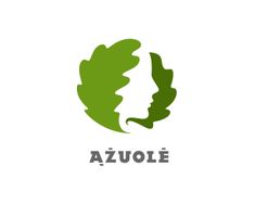 a woman's face with leaves in the shape of her head, which reads azvoie