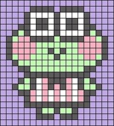 an image of a pixellated skull with pink, green and purple squares on it