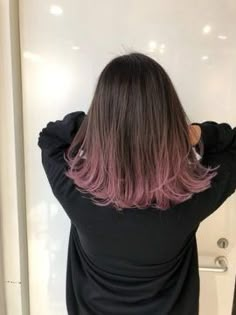 Pink Hair Tips, Hidden Hair Color, Underlights Hair, Hair Dye Tips, Colored Hair Tips