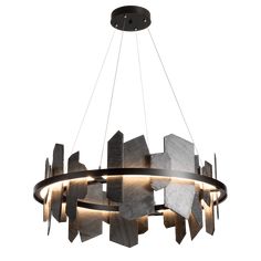 Ardesia Circular LED Pendant Pendants Hubbardton Forge Bronze 38x16.4 Windmill Decor, Outdoor Chandeliers, Chandelier Table Lamp, Organic Nature, Natural Element, Hubbardton Forge, Outdoor Sconces, Lighting Guide, Elk Lighting