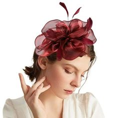 Fascinators Hat For Women Tea Party Headband Wedding Cocktail Hair Clip Features: Quantity:1pc Very popular. Material:Polyester Apply to gender:Adult Pls Note:Different computer have different ,the color may be a little difference. Product Description: Fascinators Hat For Women Tea Party Headband Wedding Cocktail Hair Clip Material: Mesh Color: as the picture shows, (Due to the difference between different monitors, the picture may have slight color difference. please make sure you do not mind b Women Tea Party, Party Headband, Headband Wedding, Wedding Cocktail, Hat For Women, Wedding Cocktails, Fascinator Hats, Red One, Wine Red