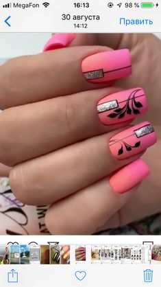 Tape Nail Art, Home Nails, Nail Jewels, Nail Design Inspiration, Fall Acrylic Nails, Nail Art Designs Diy, Long Acrylic Nails Coffin, Acrylic Nails Coffin Pink, Bling Nails