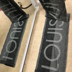 Charming And Guaranteed Authentic Lv Scarf. It Is Unisex Due To Color. Not Major Issues. The Tag Is Almost Coming Off On One Corner, That Is The Only Issue. No Holes, No Rips, No Tears. Check Pictures For Current Condition. You Will Love It! Louis Vuitton Black Scarf, Lv Scarf, Louis Vuitton Scarf, Louis Vuitton Accessories, Authentic Louis Vuitton, To Color, Love It, Black Gray, Scarf Accessory