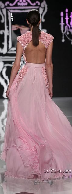 Abed Mahfouz Couture Spring-Summer 2012-2013 Abed Mahfouz Couture, Pink Couture, Abed Mahfouz, Couture Gowns, Fancy Dresses