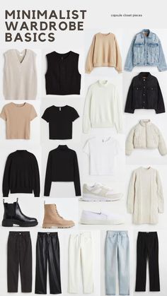 Fall Essentials Wardrobe Minimalist, Winter Basics Wardrobe Minimal Classic, Trendy Smart Casual Outfits Women, Basic Shirts Women Minimal Classic, Minimalist Wardrobe Women 30s, Winter Essentials Clothes Women, Collard Shirt Outfits, Office Capsule Wardrobe, Essentials Clothes