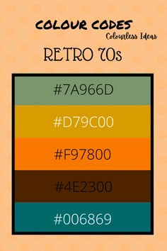 the color code for retro 80's