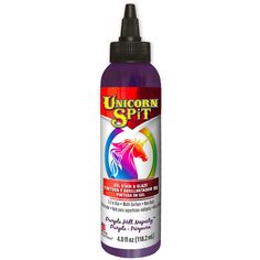 the bottle of unicorn spirit liquid is shown