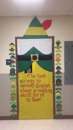 the best way to spread english is reading aloud for all to hear classroom door decorations