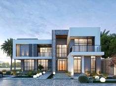 Villa-30 on Behance 3dmax Vray, Graphic Design Architecture, Residential Building Design, Revit Architecture, Architecture Building Design, Autodesk Revit, Building Designs, Modern House Plan, Villa Design