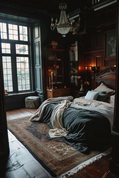 [object Object] Dark Aethstetic Bedroom, Academia Bedroom Decor, Jayden Core, Dark Academia Bedroom Decor, Moody Bathrooms, Bedrooms Dark, Academia Bedroom Ideas, Bedroom Cave, Moody Bedrooms