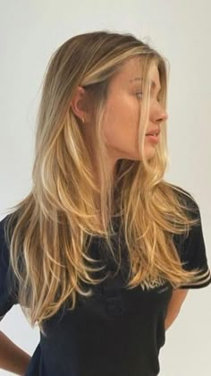 Hairstyles For Layered Hair, Blonde Hair Inspiration, Blonde Hair Looks, Haircuts Straight Hair, Haircuts For Long Hair, Hair Inspo Color, Long Hair Cuts, Layered Haircuts, Aesthetic Hair