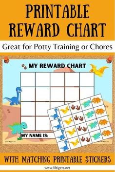 the printable reward chart for kids to use with their own name and number cards