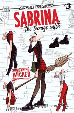 the poster for sarrina, the teenage witch starring in another show called something wicked