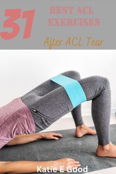 best acl exercises Torn Acl Exercises, Acl Exercises, Acl Tear Recovery, Knee Physical Therapy Exercises, Runners Knee Exercises, Knee Injury Recovery, Acl Surgery Recovery, Knee Ligament Injury, Acl Knee