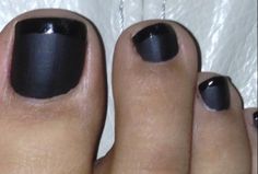 Reverse French Pedicure! Matte black and shiny black polish Matte Black Pedicure, Pedicure Matte, Black Pedicure, Children Hairstyles, Reverse French, French Pedicure, Pedicure Nail Designs, White French Tip, Nails Halloween