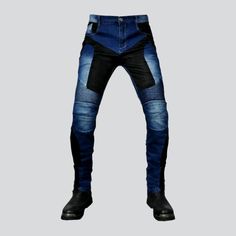 Experience the ultimate in comfort and style with our 2023 Autumn Collection of color-protective men's biker style slim fit jeans! Crafted from the highest quality denim, these jeans provide protection and breathability, while the mid-waist design, zipper and button closures, and knee pads keep you looking fashionable and feeling comfortable.Why These Jeans Should Be Your Next PurchaseTake your fashion game to the next level with these trendsetting jeans, perfect for any occasion. With a classic Mens Biker Style, Stonewashed Jeans, Motorcycle Jeans, Moto Jeans, Biker Jeans, Rugged Look, Autumn Collection, Moto Style, Jeans For Men