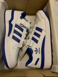 #forum #adidas #sneakers #streetwear Adidas Blue Forum Low Outfit, Adidas Low Forum Blue, Royal Blue Shoes Sneakers, Adidas Forum Blue, Blue Adidas Forum, Adidas Blue Shoes, Adidas Forum Low Blue, Adidas Low Forum, Adidas Shoes Blue