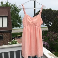 Tobi Peach Mini Dress With Floral Embroidered Straps! Never Worn- Zip Side, Adorable Detailing On Straps! Perfect Summer Dress! Peach Dress, Perfect Summer, Summer Dress, New Dress, Easter, Summer Dresses, Mini Dress, Womens Dresses, My Style