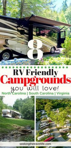 rv friendly campgrounds you'll love in north carolina, south carolina and virginia