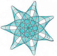 an image of a blue star that is in the shape of a flower ornament