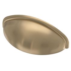 a gold door handle on a white background