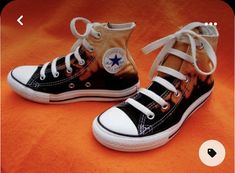 Bleached Converse, Converse High Top, Fire Orange, All Star Sneakers, Black High Top Converse, Black Converse, Star Sneakers, Shoe Art, Converse Sneakers