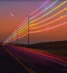 Dreamcore Weirdcore, Street Lights, Rainbow Aesthetic, 판타지 아트, Alam Yang Indah, Sky Aesthetic, Rocks And Minerals, Aesthetic Photo