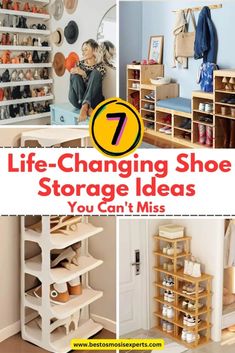 the 7 life - changing shoe storage ideas you can't miss in this post