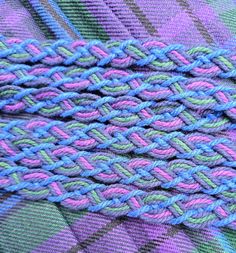 I am adding to my range of handfasting cords on offer with a range using soft 2mm cotton which produces a wider finished piece than my previous examples. These average at 16mm wide for an 8 strand braid.  I have had several enquiries for specific tartans which are not available in ribbon form. I have therefore matched up the colours of this Spirit of Scotland tartan with my cotton ropes to produce several styles of braid to co-ordinate. I have used my husbands kilt to demonstrate (not included!) 8 Strand Braid, Scotland Tartan, Handfasting Cords, Cotton Wedding, Strand Braid, Wedding Sash Belt, Wedding Belts, Cotton Rope, Kilt