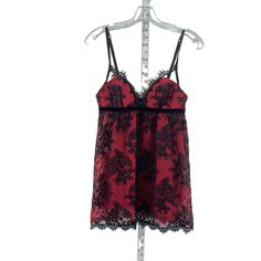 Victoria's Secret Red Black Nylon Lace Negligee Sleep Dress S New With Tags - Brand: Victoria's Secret - Color: Red - Condition: New With Tags Box - Category: Women's Clothing Intimates & Sleep Sleepwear & Robes - Department: Women - Size: S - Size Type: Regular - Material: Nylon - Mpn: Does Not Apply - Type: Dress Sku: M90-Seqhpqzghzam Red Party Sleepwear With Built-in Bra, Red Lace Trim Sleepwear For Night Out, Red Sheer Sleepwear For Summer, Sheer Red Sleepwear For Summer, Red Sleeveless Lace Sleepwear, Red Lace Sleeveless Sleepwear, Red Sleeveless Party Sleepwear, Red Sheer Lace Sleepwear, Red Lace Sleepwear With Lace Trim