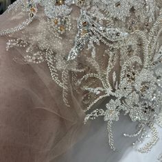 Beaded Lace Fabric Embroidered on 100% Polyester Net Mesh | Lace USA - GD-266 50" Wide Quinceanera Crown, Beaded Lace Fabric, Embroidered Lace Fabric, Bridal Tiara, Dresses Evening, Champagne Color, Color Samples, Beaded Lace, Embroidered Lace