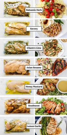 the different types of grilled meats are shown in this chart, which shows what they