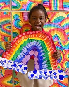 Kindergarten Color Theory Projects, Color Lessons For Kindergarten, Kindergarten Color Art Lesson, Kindergarten Rainbow Art, One Day Kindergarten Art Lesson, Kindergarten Painting Projects, Rainbow Art Kindergarten, Spring Art Projects For Kindergarten, Pre K Art Lessons