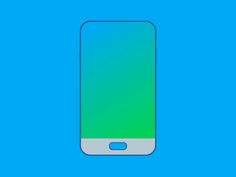 an image of a cell phone on a blue background