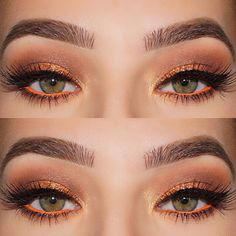 Makeup Beauty Fashion Make Up Designs, Shimmery Eyeshadow, Eyebrow Makeup, Eyeshadow Looks, Beautiful Makeup, Makeup Inspo