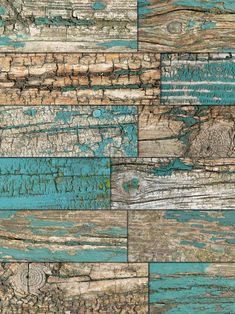 an old wood texture with blue paint and brown streaks on it, as well as the background