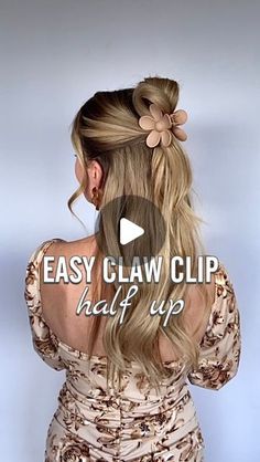 Claudia | Hairstyles on Instagram: "Do you like easy and effective hairstyles?🔻

Me too 🙌🏼

Inspiration by my beautiful hair friend @lhcoiffure_e 🤎

For this updo, all you need is ONE HAIR TIE, ONE CLAW CLIP of your choice and a maximum of 3 minutes of your precious time.

❌You don’t need hairpins.

On my account I have many simple and quick, but also elaborate hairstyles.

Take a look 👀
I‘m happy to see you on my account.
.
.
.
#fallhair #clawcliphairstyle #easyhair #easyhairstyle #everydayhair #hairtutorial #updo" Elaborate Hairstyles, Stunning Hairstyles, One Hair, Everyday Hairstyles, Place To Visit, Pretty Hair, Half Up, My Account