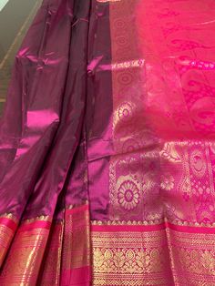 Pure Rich Maroon Color Gatti Border Kanjivaram silk Saree with Silk Mark certified Pink Tussar Silk Traditional Wear With Border, Pink Art Silk Blouse Piece With Border, Pink Art Silk Traditional Wear With Border, Pink Katan Silk Dupatta With Border, Pink Katan Silk Traditional Wear With Border, Pink Traditional Wear With Border For Puja, Pink Traditional Wear For Diwali With Border, Festive Pink Blouse Piece With Border, Pink Paithani Silk Traditional Wear For Celebration