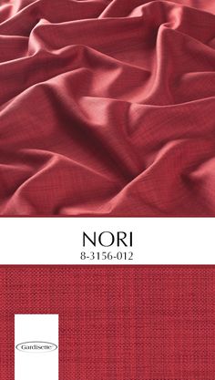 the cover of nori, which is red and has white writing on it with black lettering