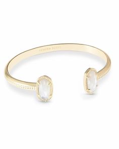 Elton Gold Cuff Bracelet in Ivory Mother Of Pearl | Kendra Scott Kendra Scott Bracelet, Gold Cuff Bracelet, Platform Heels Boots, Sandal Platform, Arm Party, Ivory Pearl, Platform Sandals Heels