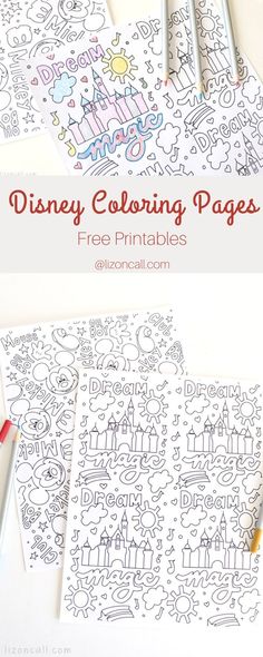 disney coloring pages for kids that are free printable and easy to color with markers