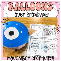 balloons over broadway activity for november craftivity