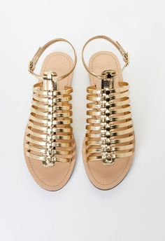 ShoeDazzle GOLD female Fashion >> Shoes >> Sandals >> Gladiator Faux Leather regular Buckle/Metallic Nala Flat Sandal Sandals Gladiator, Fashion Shoes Sandals, Shoe Dazzle, Female Fashion, Gladiator Sandals, Flat Sandals, Shoes Sandals, Fashion Shoes, Heel Height