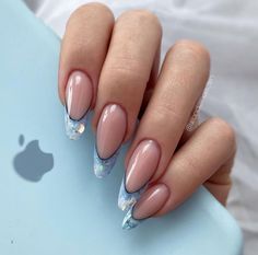 Rocker Nails, French Nail Ideas, Short Coffin Nails Designs, Fruit Nail Art, Wow Nails, Nude Nail Designs, Beige Nails, French Nail