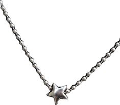 Star-shaped Beaded Chain Necklace For Gift, Flower Necklace Silver, Beaded Star, Steel Necklace, Stainless Steel Necklace, Star Necklace, Flower Necklace, Necklace Silver, Body Jewelry