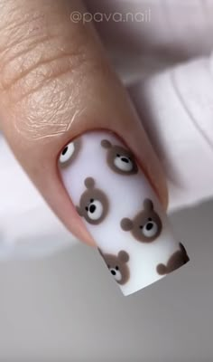 Unghie Nail Art, Bears Nails, Baby Nails, Food Salad, Dream Nails, Matte Nails, Sea Food, Cute Acrylic Nails, Nails Inspo