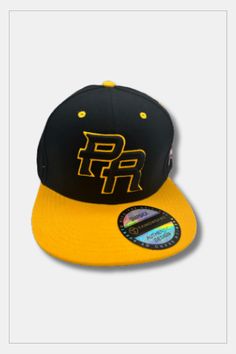 Puerto Rico Caps Exclusive Design PR Golden Yellow Black - Tainowears NYC Puerto Rican Flag, Puerto Rican Pride, Embroidery Caps, Black Embroidery, Authentic Design, Black Cap, Puerto Rican, Yellow And Black, Style Gift